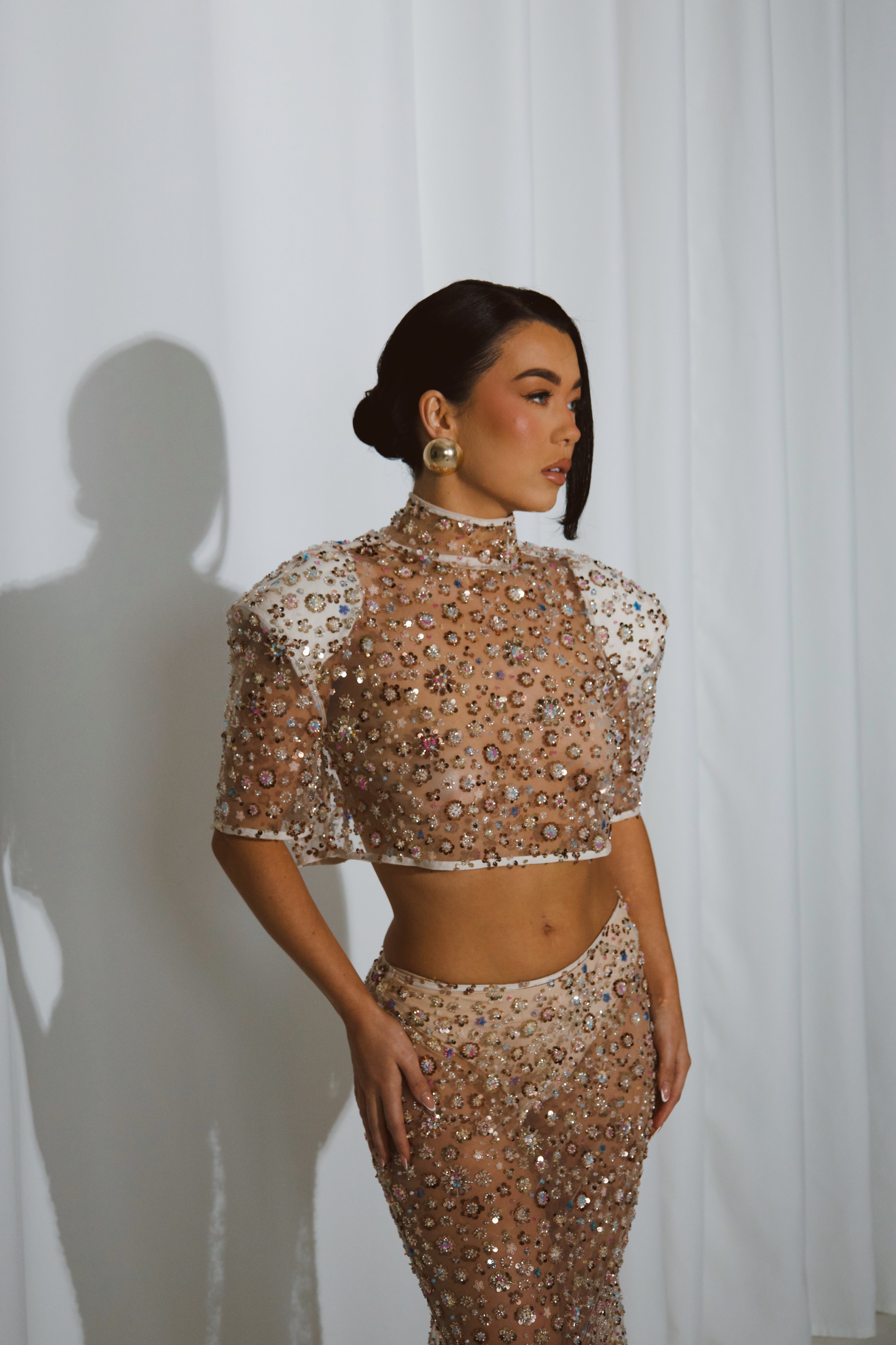 Embellished Crop Top